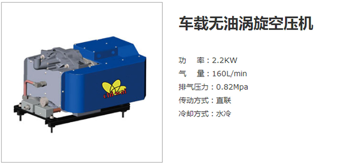 車載渦旋無油空壓機(jī)